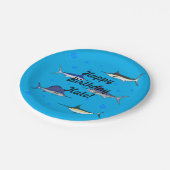 Bill Fish Pappteller (Schrägansicht)