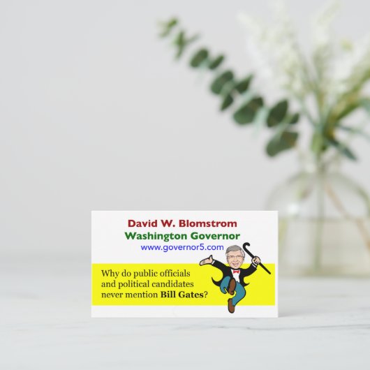 Bill Gates Visitenkarte (Stehend Vorderseite)