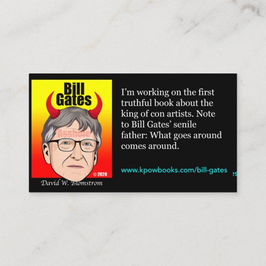 Bill Gates Visitenkarte (Rückseite)
