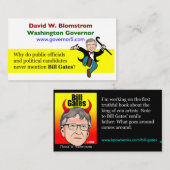 Bill Gates Visitenkarte (Vorne/Hinten)