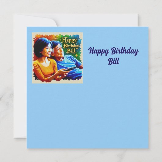 BILL~ Geburtstagskarte ~ Freizeitzeit ~ (Rückseite)