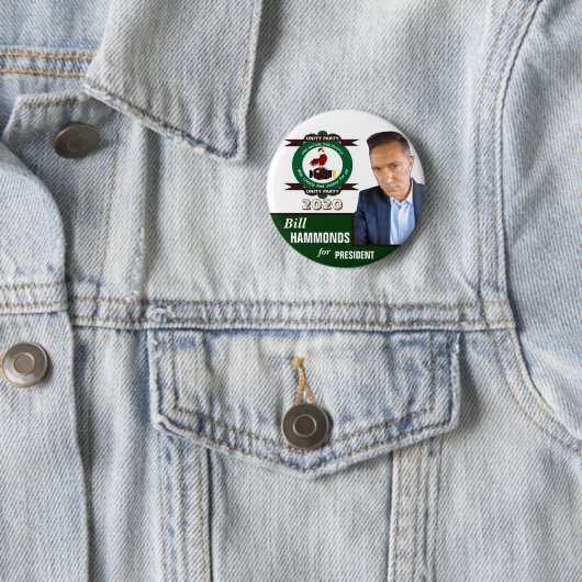 Bill Hammonds für Präsident 2020 Button (Beispiel)