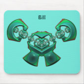 BILL~ Multiple Green ~ BIZARRE Fraktal ~ Mousepad (Vorne)
