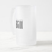 Bill-Name Art-Mattierte Tasse (Vorderseite Links)