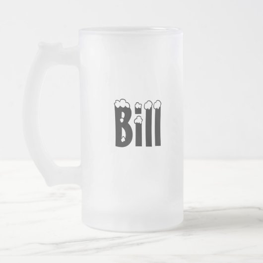 Bill-Name Art-Mattierte Tasse (Links)