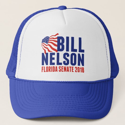 Bill Nelson für den Senator von Florida 2018 Truckerkappe (Vorderseite)