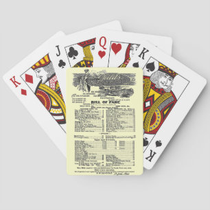 "Bill of Fare 1889" Spielkarten