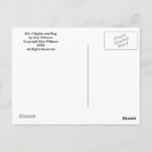 Bill of Rights and Flag Postkarte (Rückseite)