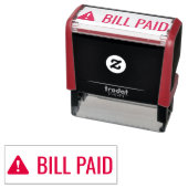 "BILL PAID" und "Alert Icon Rubber Briefmarke" Permastempel (Beispiel)