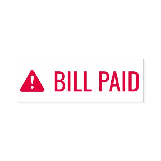 "BILL PAID" und "Alert Icon Rubber Briefmarke" Permastempel (Design)