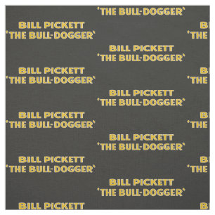 Bill Pickett Black Cowboy SteerWrestler Fabric 2 Stoff