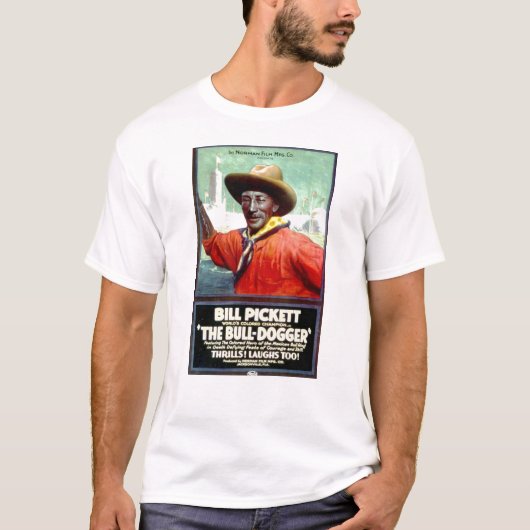Bill Pickett der Stier-Dogger Stummfilm 1921 T-Shirt (Vorderseite)