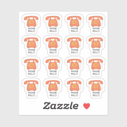 Bill Planner-Utility Bill Tracker Planer Aufkleber (Blatt)