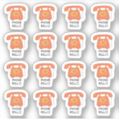 Bill Planner-Utility Bill Tracker Planer Aufkleber (Vorderseite)