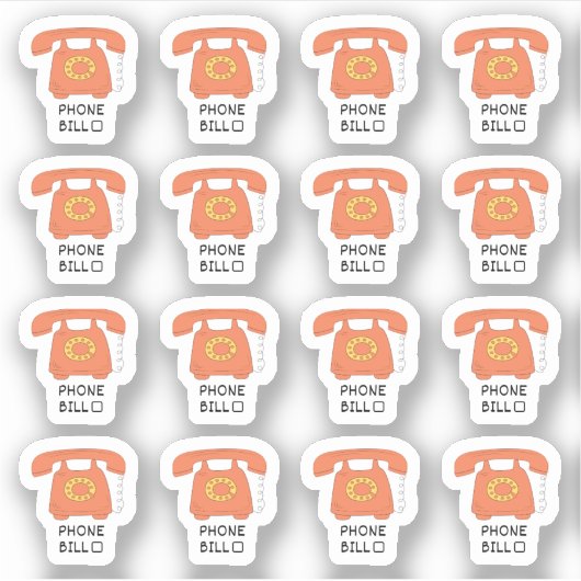 Bill Planner-Utility Bill Tracker Planer Aufkleber (Vorderseite)