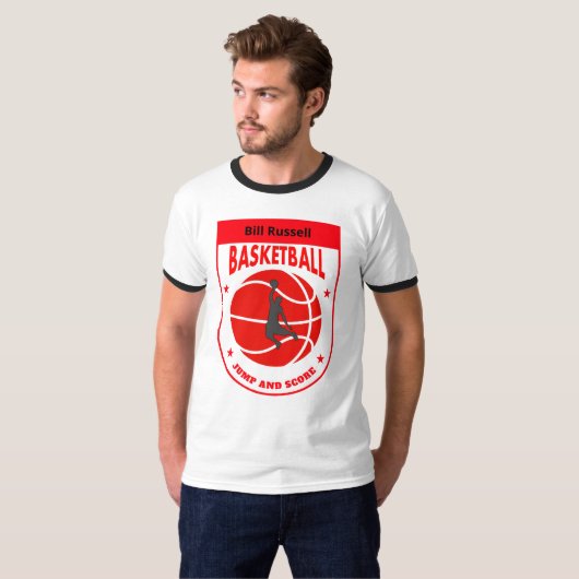 Bill Russell BASKETBALL T-Shirt (Vorne ganz)