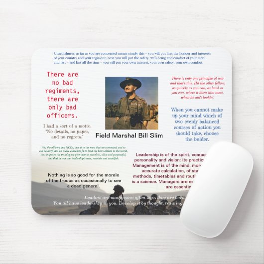 Bill Slim Leaders Mouse Mat Mousepad (Mit Mouse)