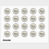 Bill Standard Issue Serie 2026 Rund Aufkleber (Blatt)