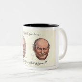 Bill Taft oder Bill Bryan? Zweifarbige Tasse (VorderseiteRechts)