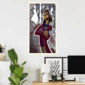 Bill "The Butcher Cutting" Poster (Heimbüro)