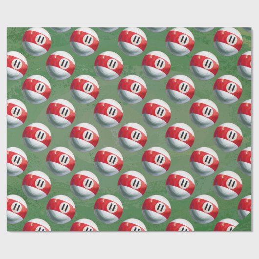 Billard 11 Ball-Muster Geschenkpapier (Flach)