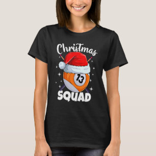 Billard 13 Ball Christmas Squad Pool Balls Billi T-Shirt