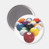 Billard: 3D-Modell: Magnet (Vorderseite/Rückseite)
