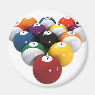 Billard: 3D-Modell: Magnet