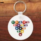 Billard: 3D-Modell: Schlüsselanhänger (Vorderseite)