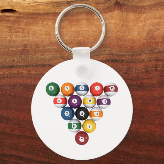 Billard: 3D-Modell: Schlüsselanhänger (Vorderseite)