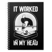 Billard 8 Ball Es funktionierte mein Head Pool Pla Notizblock (Vorderseite)