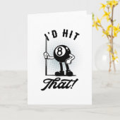 Billard 8-Ball Funny Cartoon Pool Snooker Karte (Gelbe Blume)