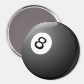 Billard, 8 Ball, Magnet (Vorderseite/Rückseite)