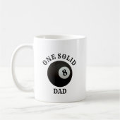 Billard 8 Ball One Solid Vater Vatertag Kaffeetasse (Links)