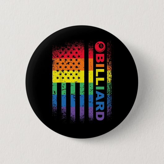 Billard 8-Ball Pool Billiard American Flag - Bil Button (Vorderseite)