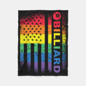 Billard 8-Ball Pool Billiard American Flag - Bil Fleecedecke (Vorderseite)