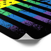 Billard 8-Ball Pool Billiard American Flag - Bil Poster (Ecke)