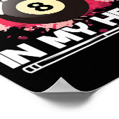 Billard 8 Ball Pool Player Es funktionierte 8 in m Poster (Ecke)