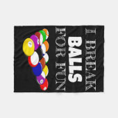Billard 8 Ball Pool Player Sarcasm Novelty Spaß Fleecedecke (Vorderseite (Horizontal))