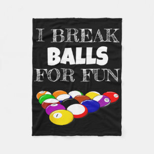 Billard 8 Ball Pool Player Sarcasm Novelty Spaß Fleecedecke