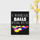 Billard 8 Ball Pool Player Sarcasm Novelty Spaß Karte (Gelbe Blume)