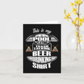 Billard 8 Ball Pool Player Sarcasm Novelty Spaß Karte (Gelbe Blume)