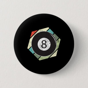 Billard 8 Ball Retro-Liebe für den Sportbillard Button