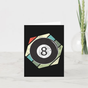 Billard 8 Ball Retro-Liebe für den Sportbillard Karte
