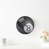 Billard 8 Ball Runde Wanduhr (Zuhause)