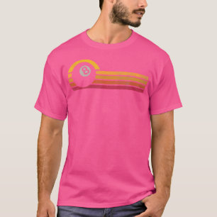 Billard 8 Ball Silhouette Pool Spieler T-Shirt