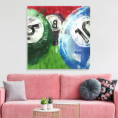 Billard Abstrakt Leinwanddruck (Insitu (Wohnzimmer))