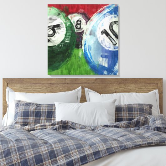 Billard Abstrakt Leinwanddruck (Insitu (Schlafzimmer))