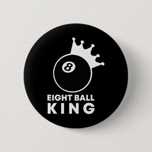 Billard Aight Ball King 8 Ball Pool Player Lucky Button