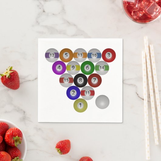 Billard Aight Ball Rack Serviette (Beispiel)